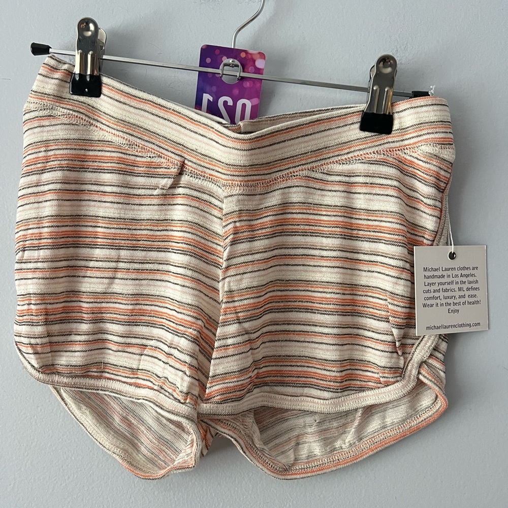 21 Michael Lauren Striped Short